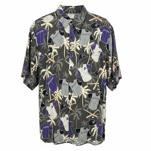 Reyn Spooner Mens XL Arizona Diamondbacks Baseball Hawaiian Shirt NOTES - CJ